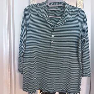 Renwick 3/4 Sleeve Cotton Polo